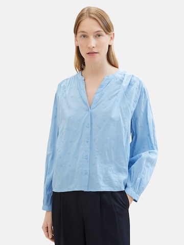 TOM TAILOR - Blusa en azul: frente