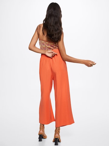 MANGO Loose fit Pleat-Front Pants 'Bosco-H' in Red