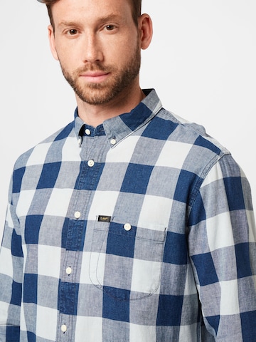 Lee Comfort fit Button Up Shirt in Blue