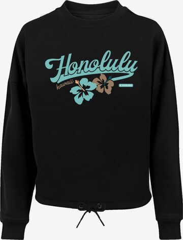 Sweat-shirt 'Honolulu' F4NT4STIC en noir : devant