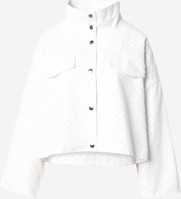 Veste mi-saison 'Holly' co'couture en blanc : devant
