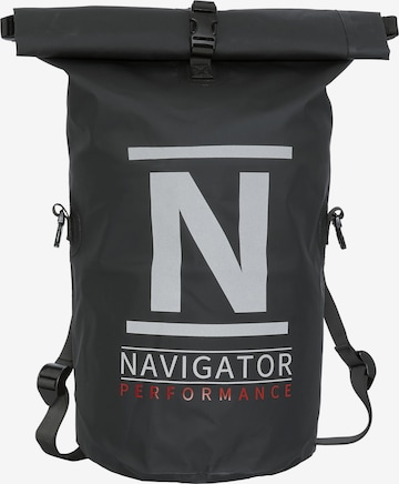 Navigator Backpack in Black: front