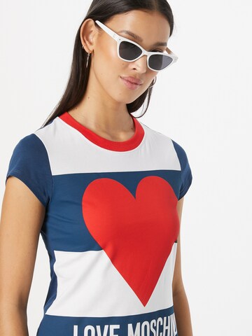 Robe 'ABITO FELPA' Love Moschino en bleu