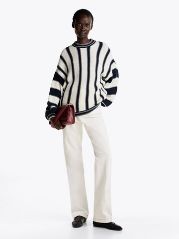 TOMMY HILFIGER Trui 'Mixed Stripe' in Blauw