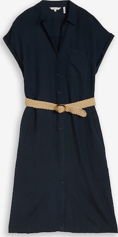 Robe-chemise TOM TAILOR en bleu : devant