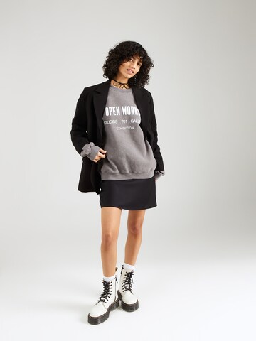 Sweat-shirt TOPSHOP en gris