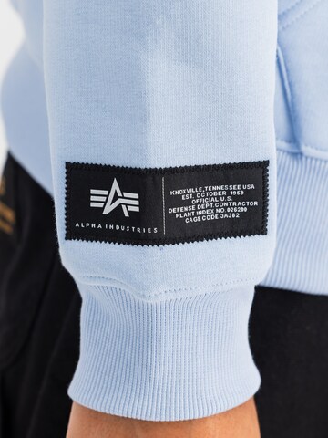 ALPHA INDUSTRIES Sweatshirt in Blue