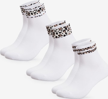 Occulto Ankle Socks 'Gianna' in White: front