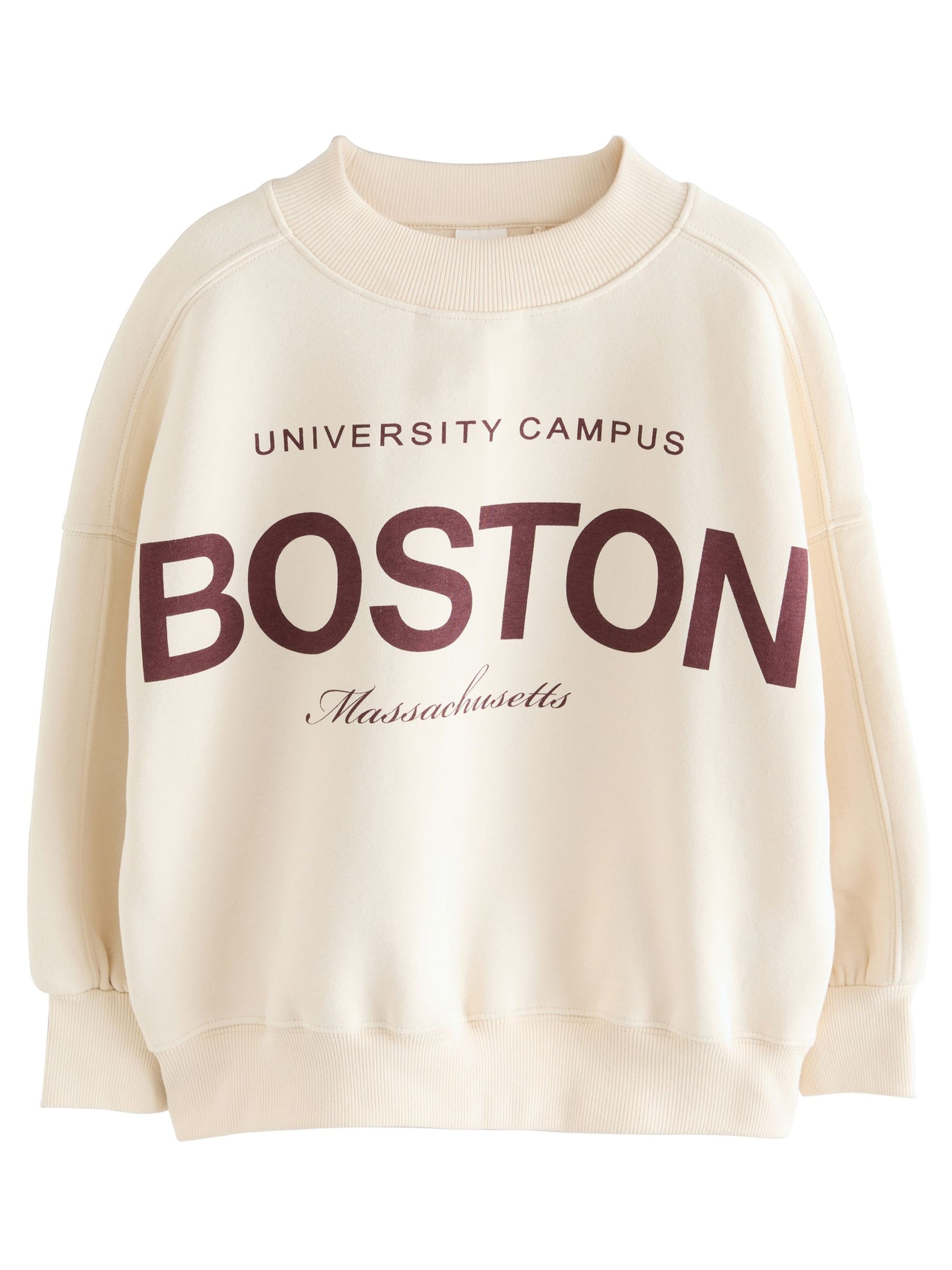 Sweat-shirt Next en beige : devant