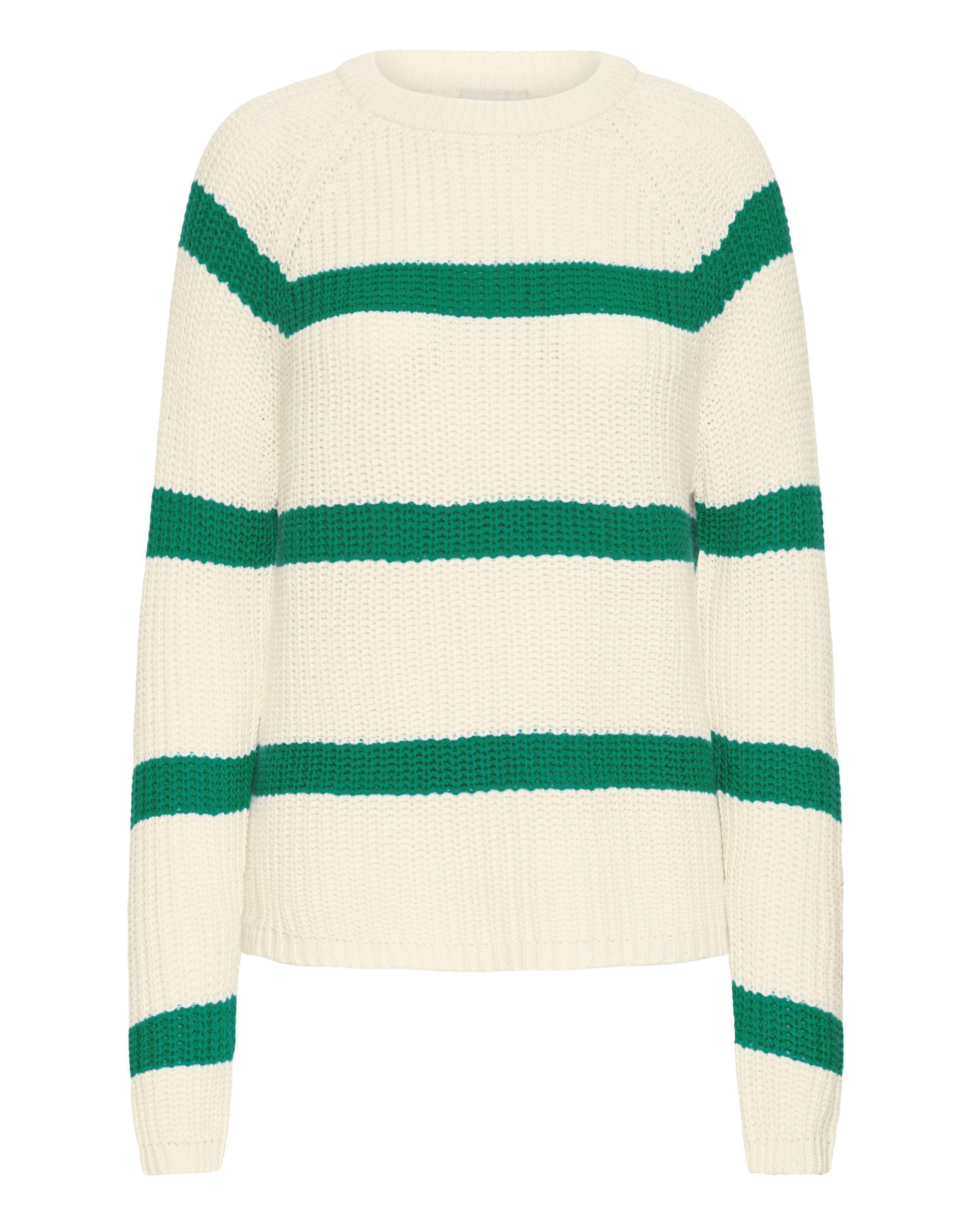 Fransa Pullover 'FRKAMIA' em L em verde escuro / branco casca de ovo, Vista do artigo