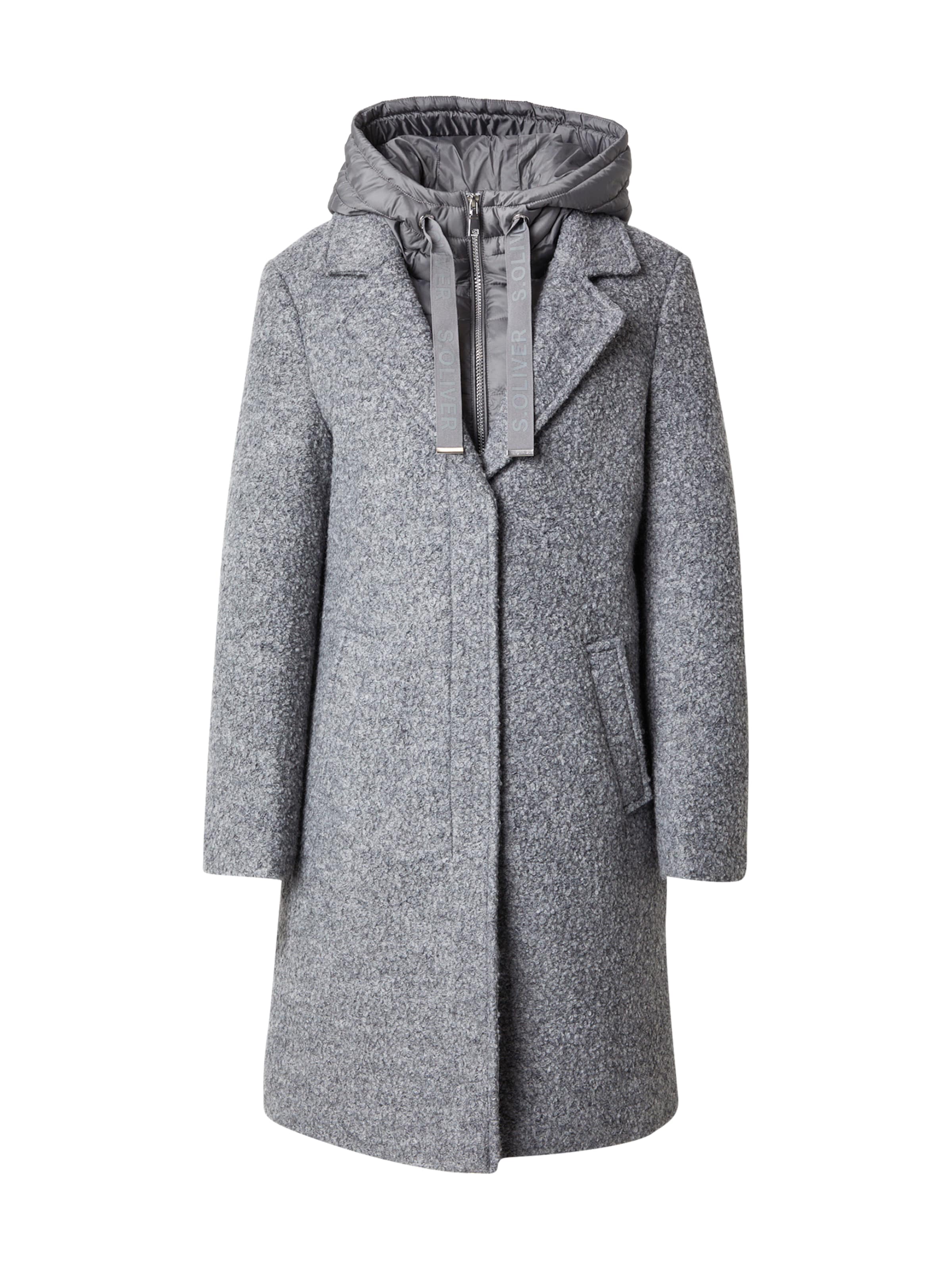 Cappotto di mezza stagione di s.Oliver in grigio: frontale