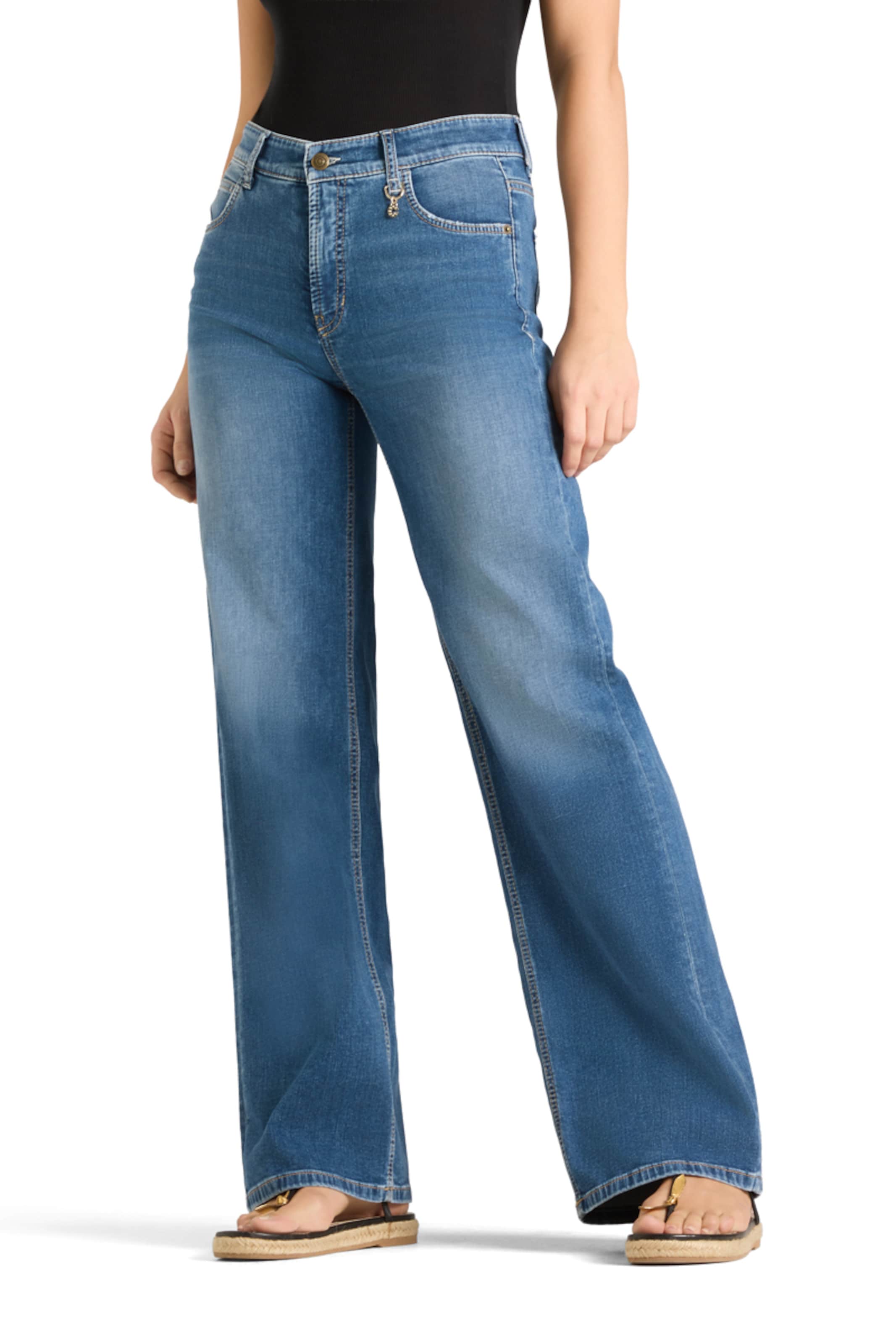 Cambio Regular Jeans ' Aimee ' in Blau: Vorderseite