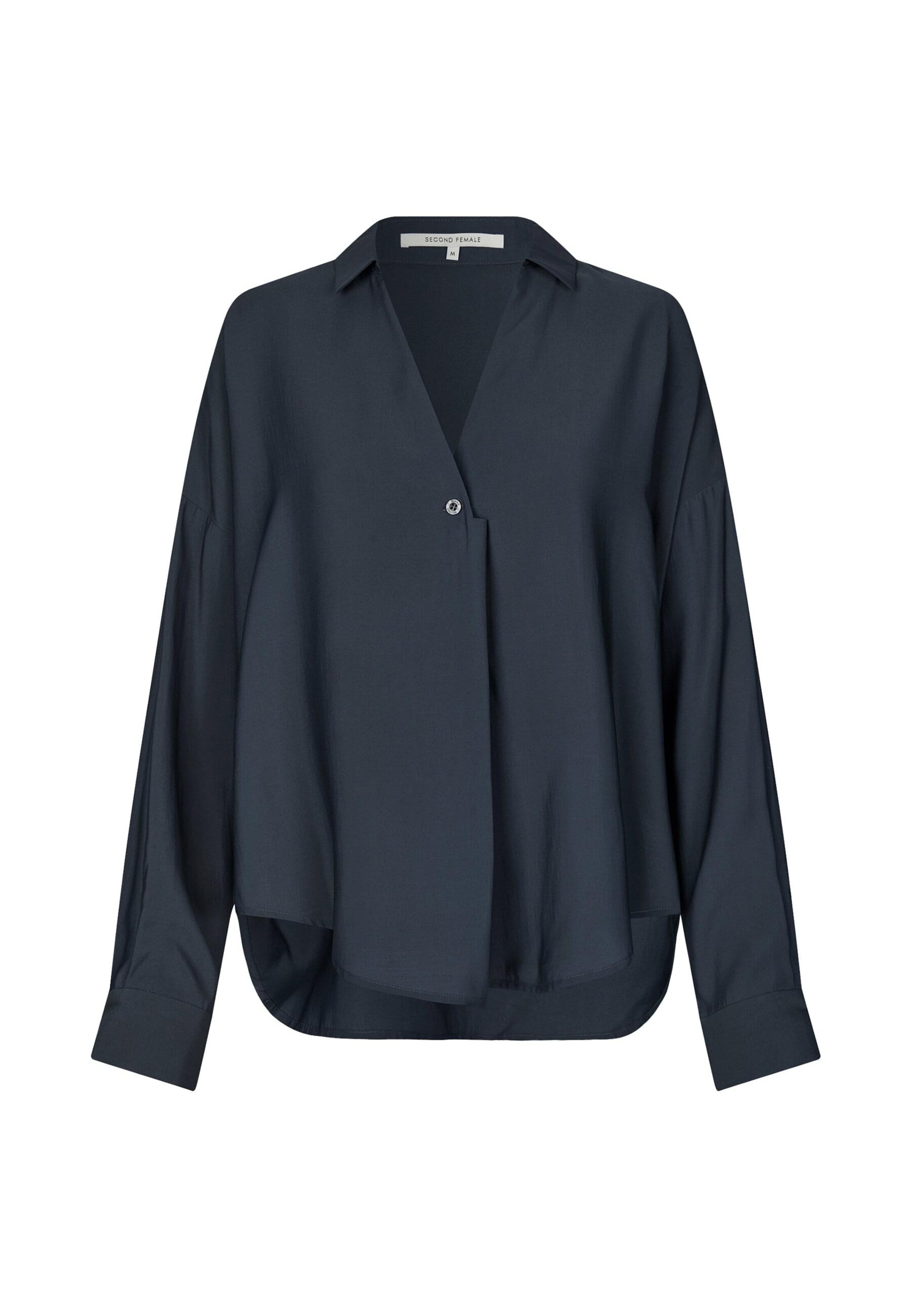 Camicia da donna 'Timeline' di SECOND FEMALE in blu: frontale