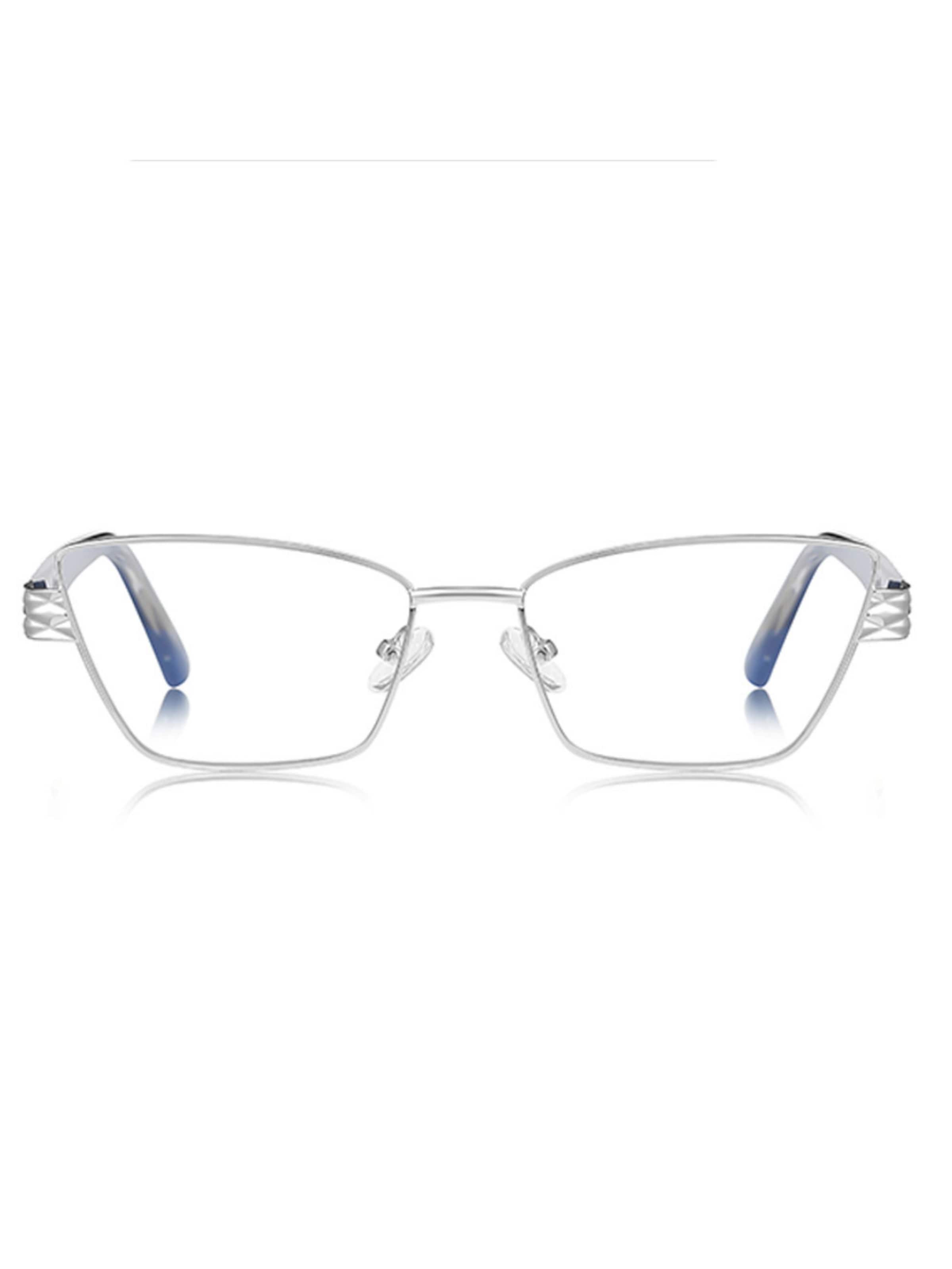 Lunettes de soleil 'Damen Cat-eye Blaulichthemmende Brillen Für Frauen Irous' VEYREY en argent