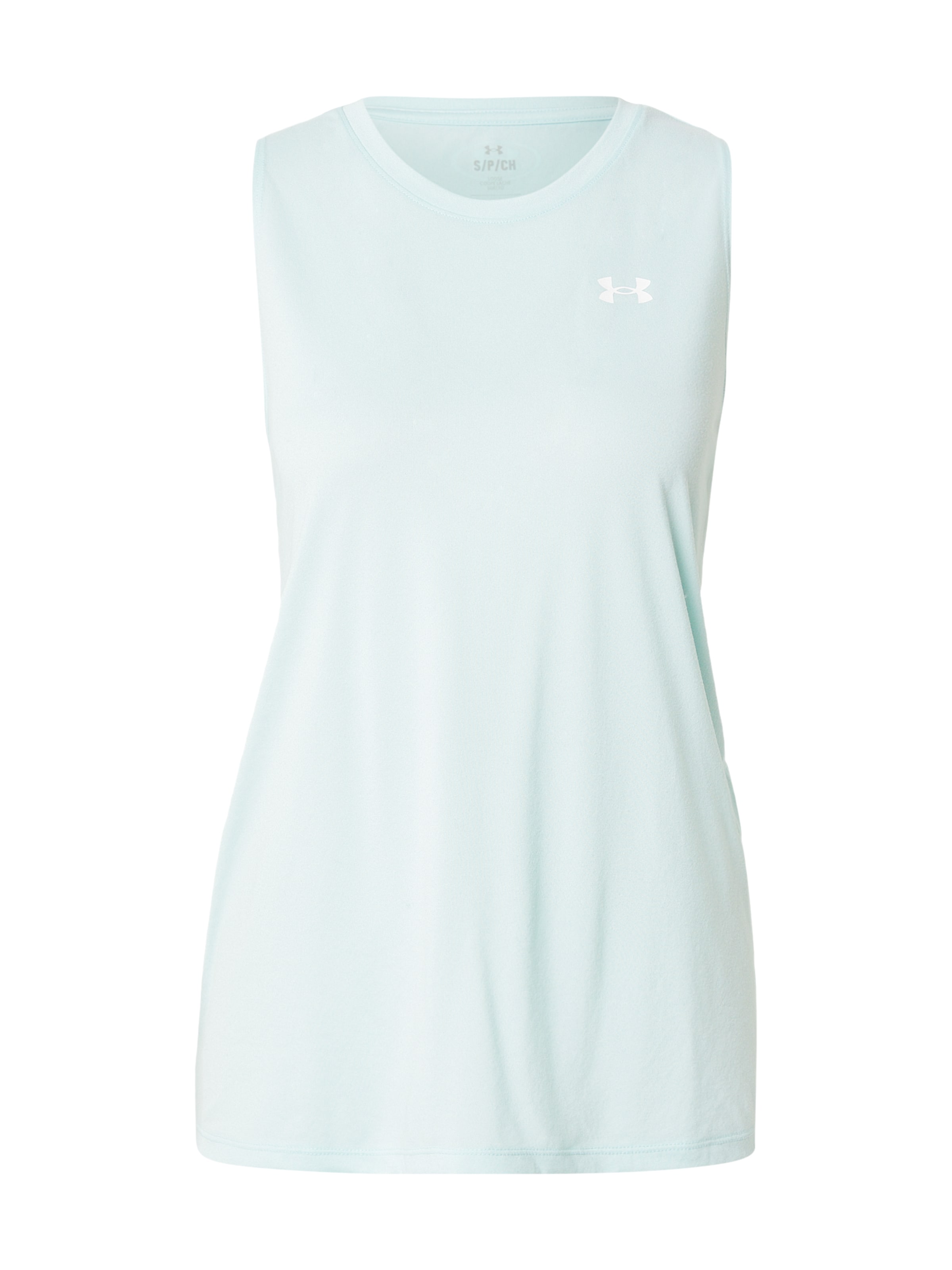 Sport top de la UNDER ARMOUR pe verde: față