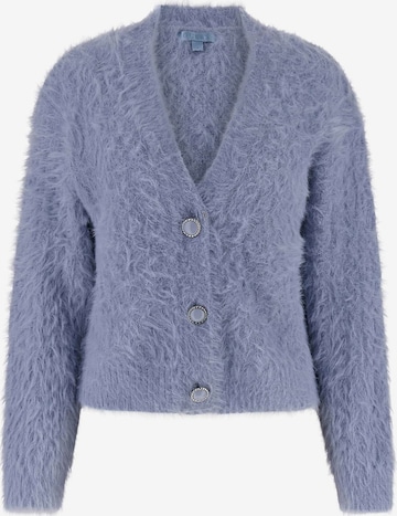 GUESS Knit Cardigan in Blue: front