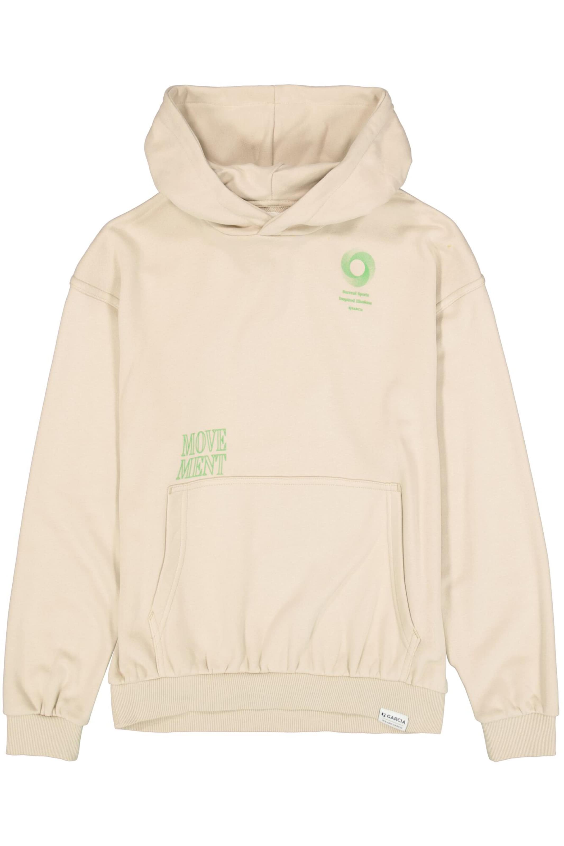 GARCIA Sweatshirt i beige: framsida