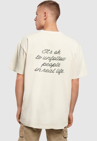 Merchcode Shirt 'Heartbreak' in Beige: front