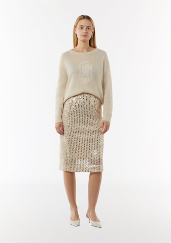 COMMA Skirt in Beige: front