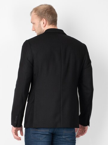 Coupe slim Veste de costume 'Structure' Sunwill en noir