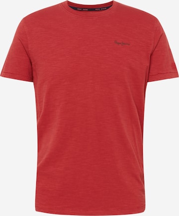 sarkans Pepe Jeans T-Krekls 'THANE': no priekšpuses