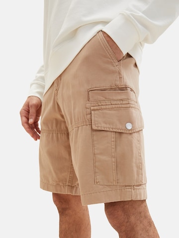 TOM TAILOR Regular Cargo Pants in Brown