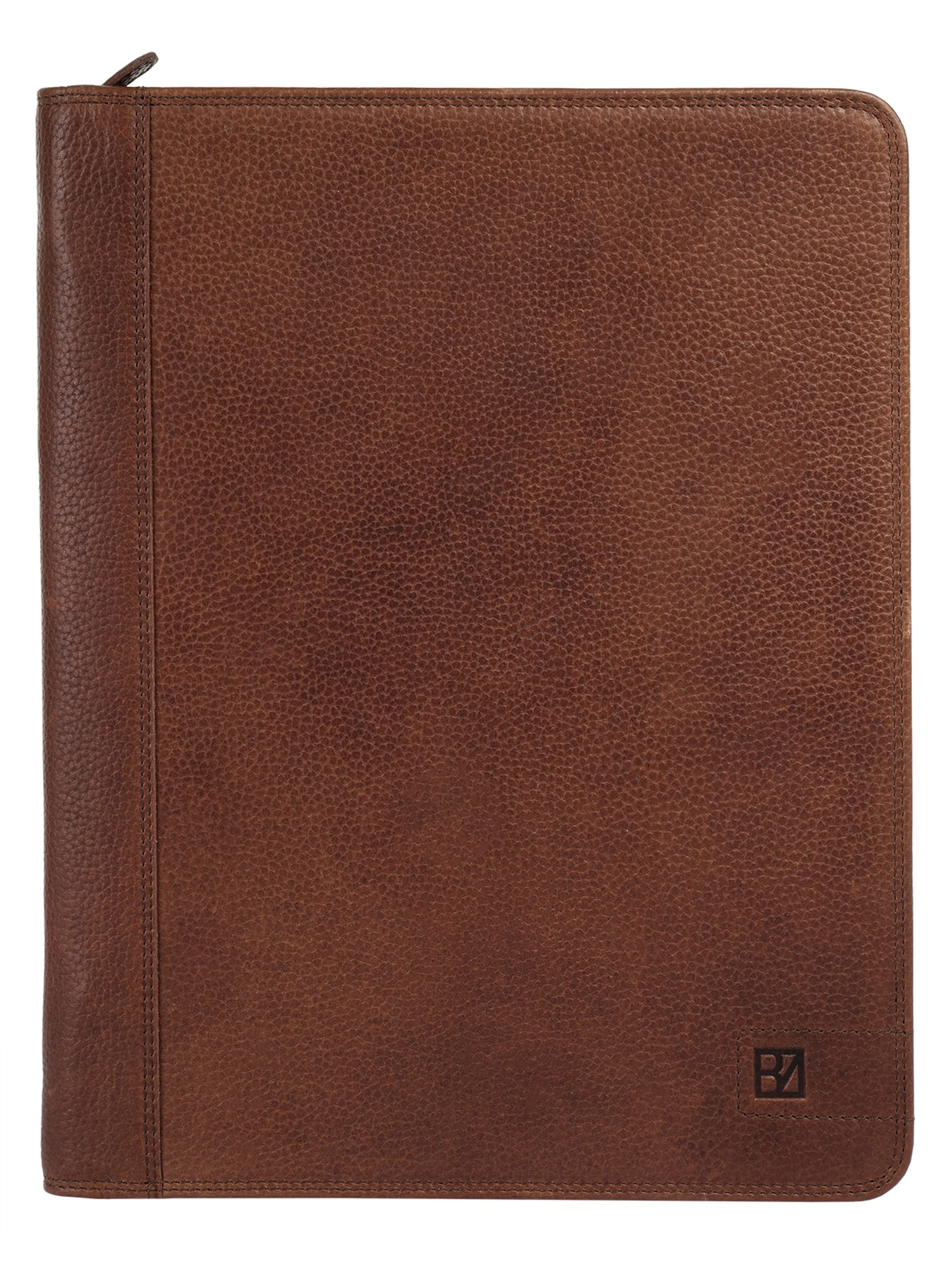 BODENSCHATZ Document Bag in Brown: front