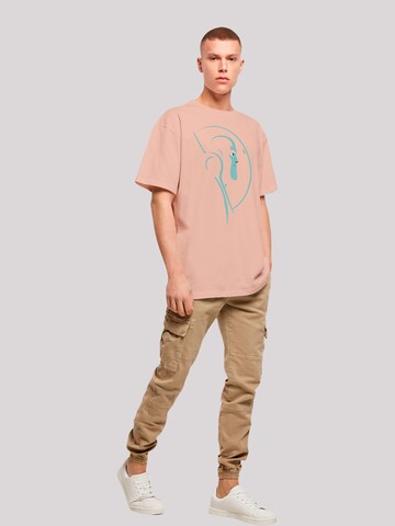 T-Shirt 'Buzz Lightyear Space Helmet Stare' F4NT4STIC en rose