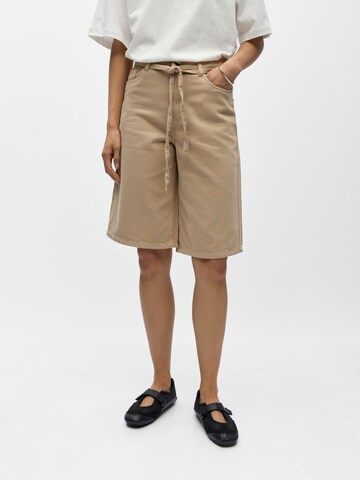 OBJECT - Loosefit Pantalón en beige: frente