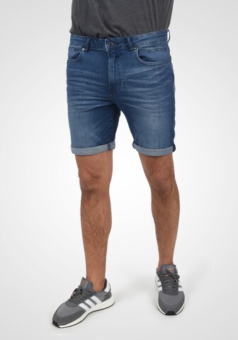 !Solid Regular Jeansshorts 5-Pocket in Blau: predná strana