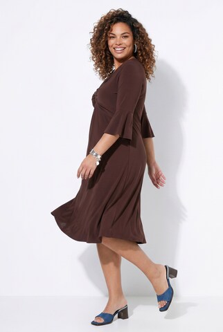 MIAMODA Midikleid in Braun