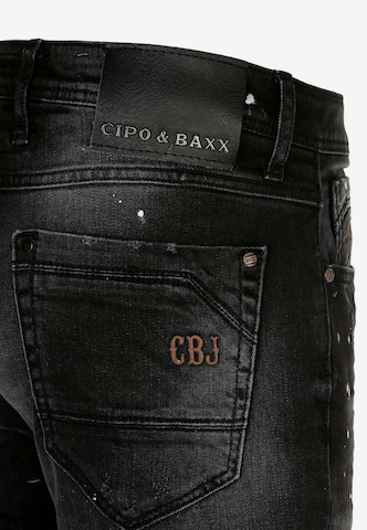 CIPO & BAXX Regular Jeans 'CD388' in Schwarz