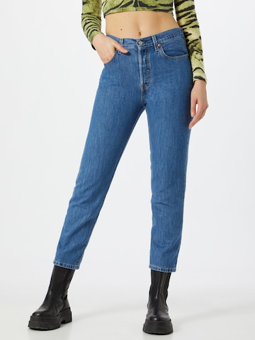 LEVI'S ® - regular Vaquero '501 Crop' en azul: frente