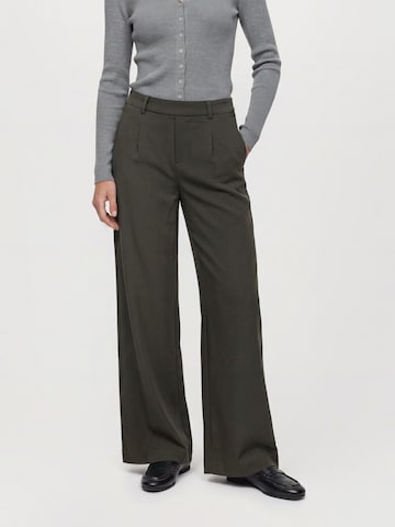 OBJECT Wide Leg Hose 'OBJLISA' in Grün: Vorderseite
