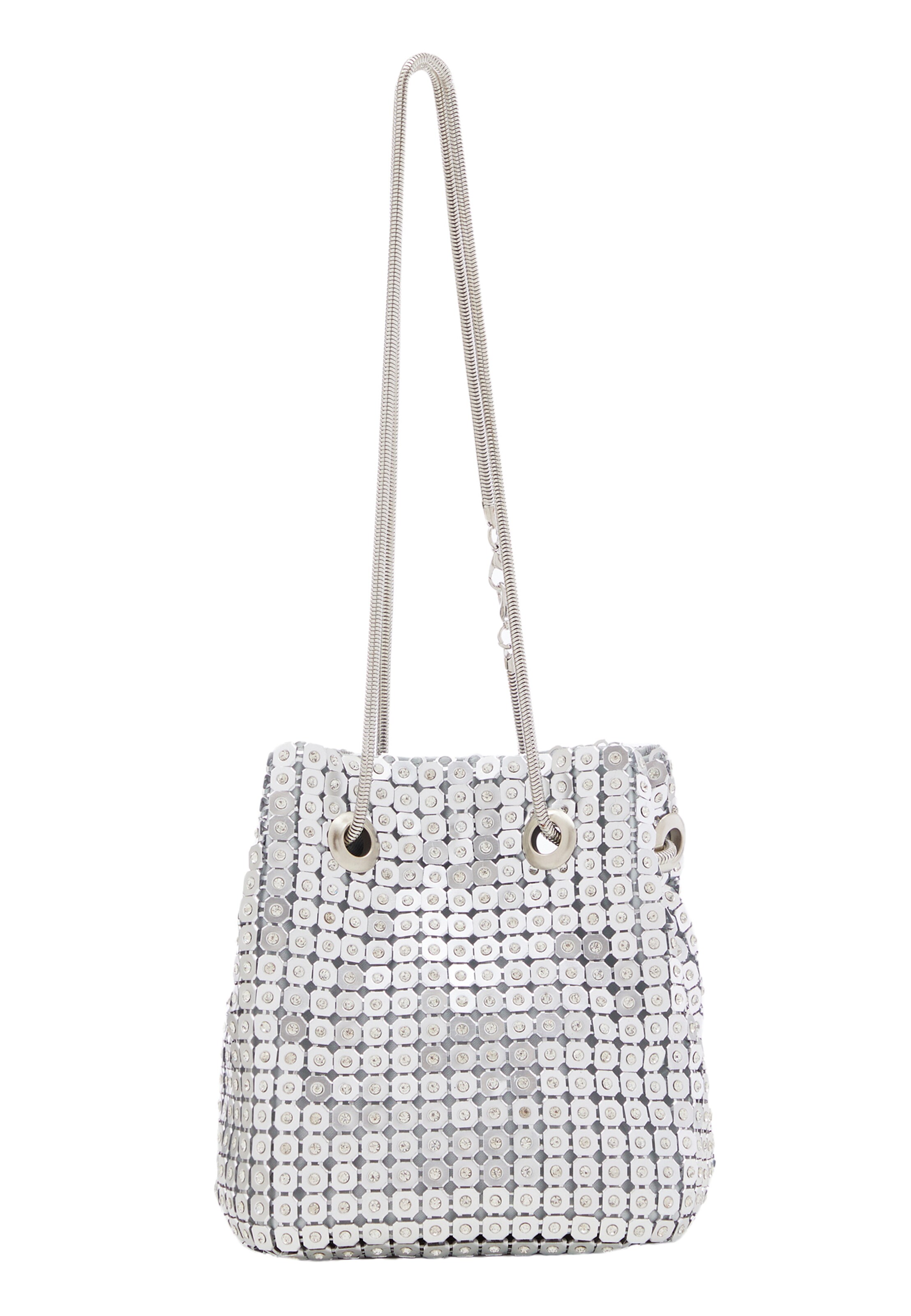 NAEMI Pouch in Silver: front