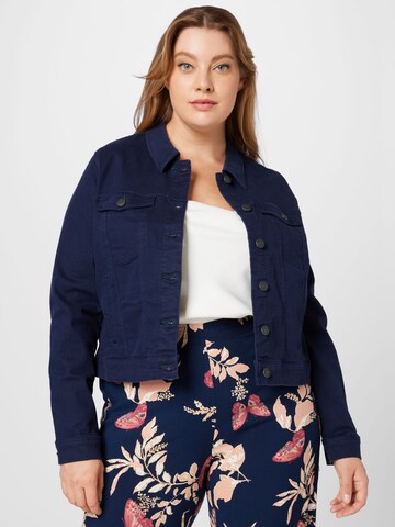 Vero Moda Curve Tussenjas 'Hotsoya' in Blauw: voorkant