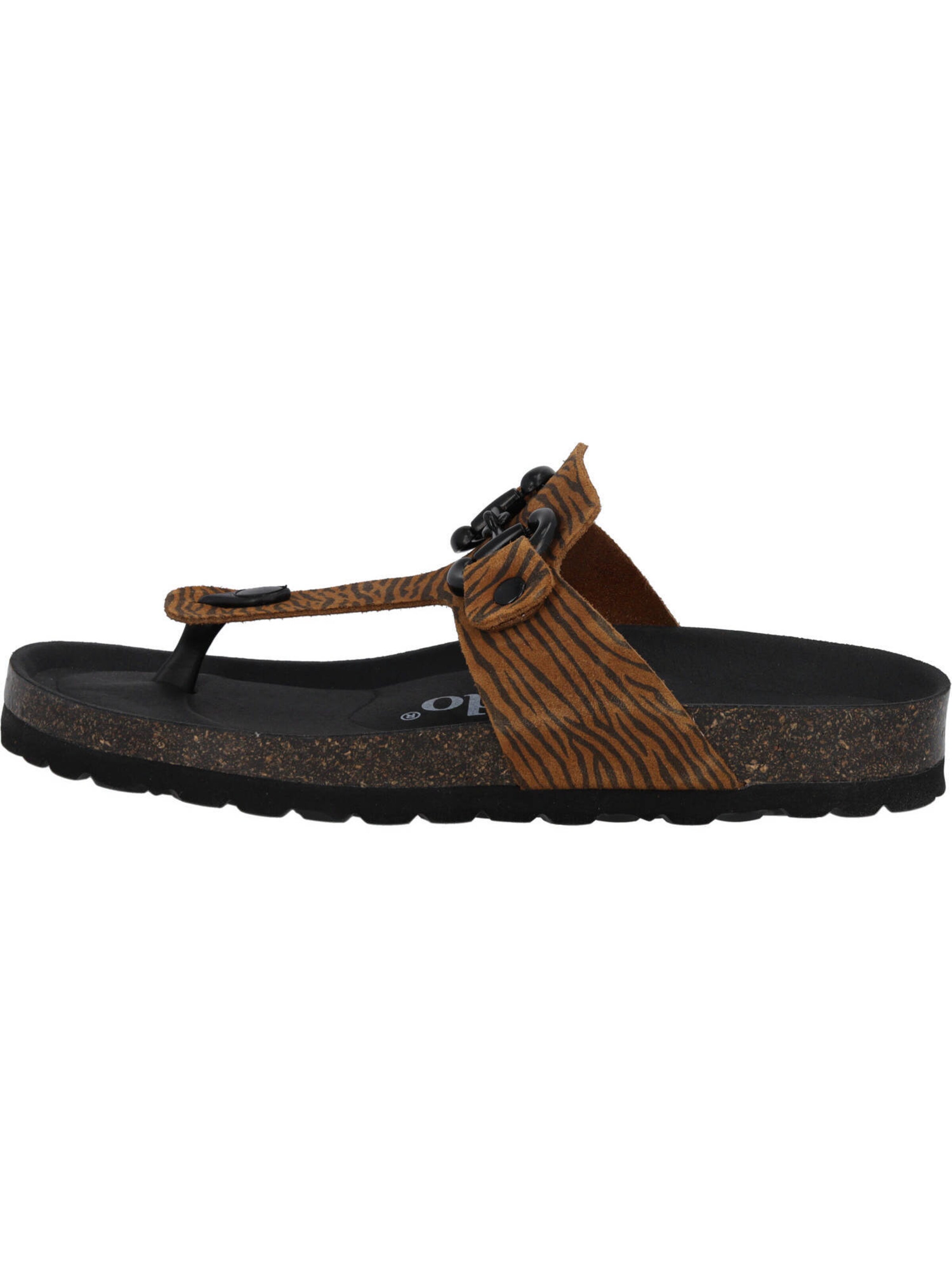 Palado T-bar sandals 'Kos' in Brown: front