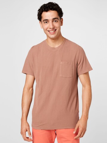 T-Shirt 'Clive' NN07 en marron : devant