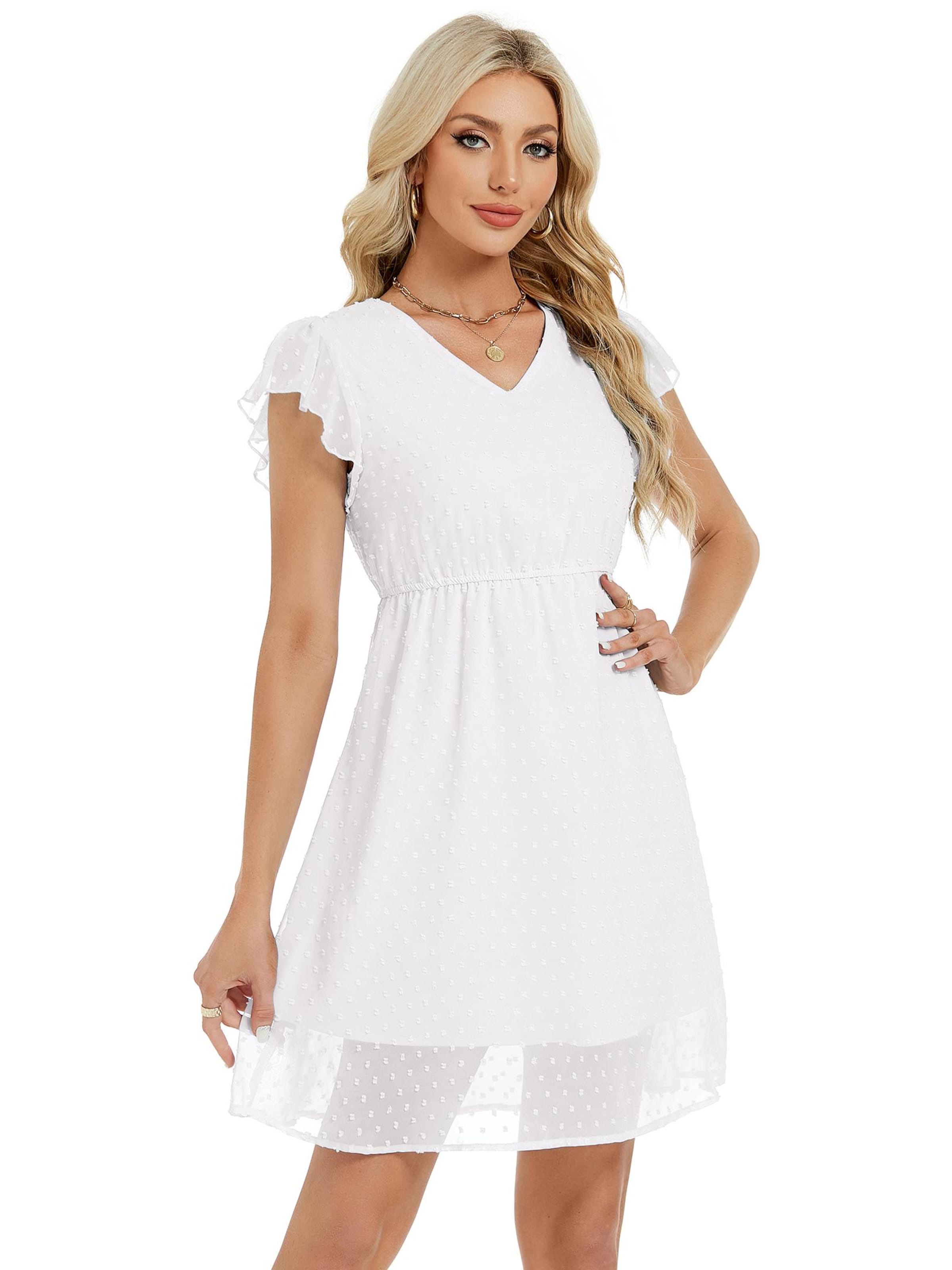 Yesfashion Dress in White: front
