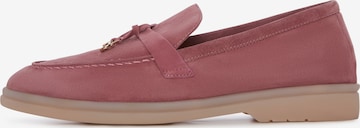 CESARE GASPARI Mocassins in Roze: voorkant