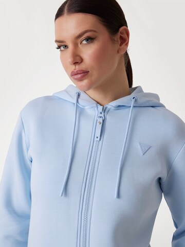 GUESS Zip-Up Hoodie 'Allie' in Blue