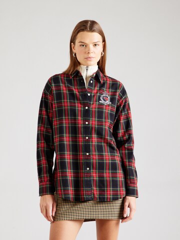 Lauren Ralph Lauren Bluse in Schwarz: Vorderseite