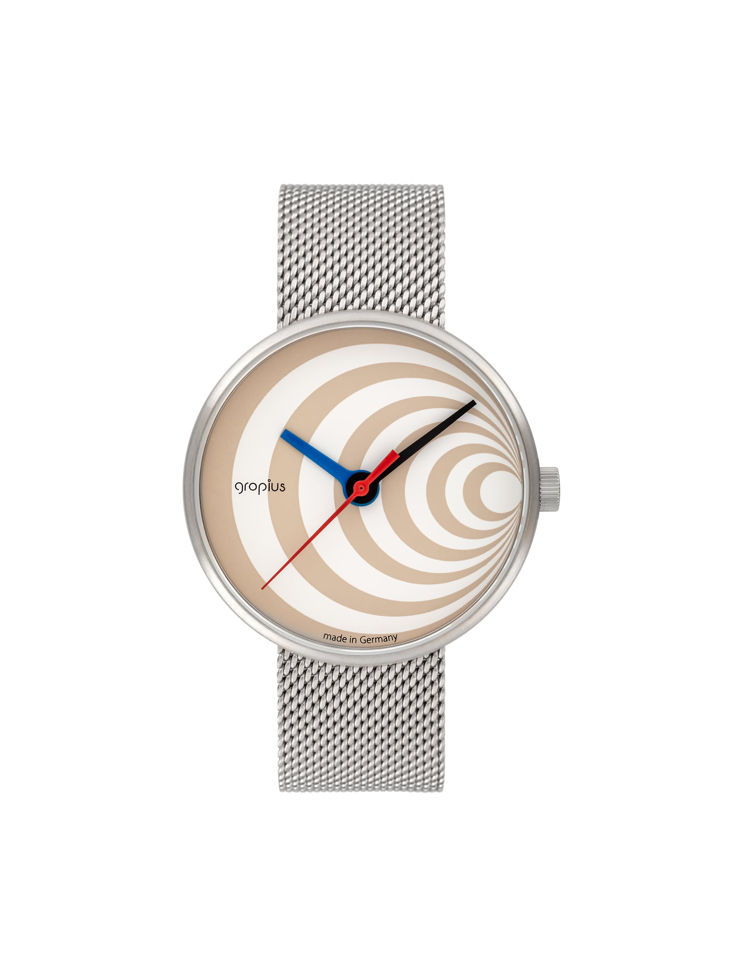 WALTER GROPIUS Analog Watch 'EXCENTRIC' in Brown, Item view