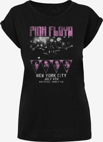 F4NT4STIC Shirt 'Pink Floyd Tour New York City Vintage Classic Concert' in Zwart: voorkant