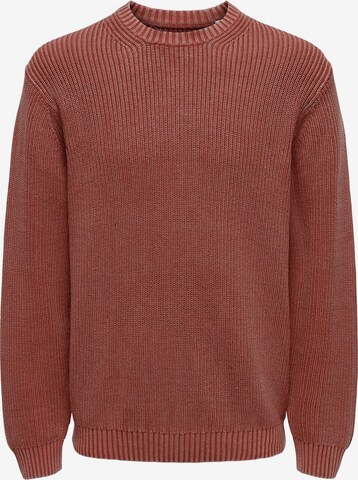 Only & Sons Trui 'ONSROSU' in Rood: voorkant