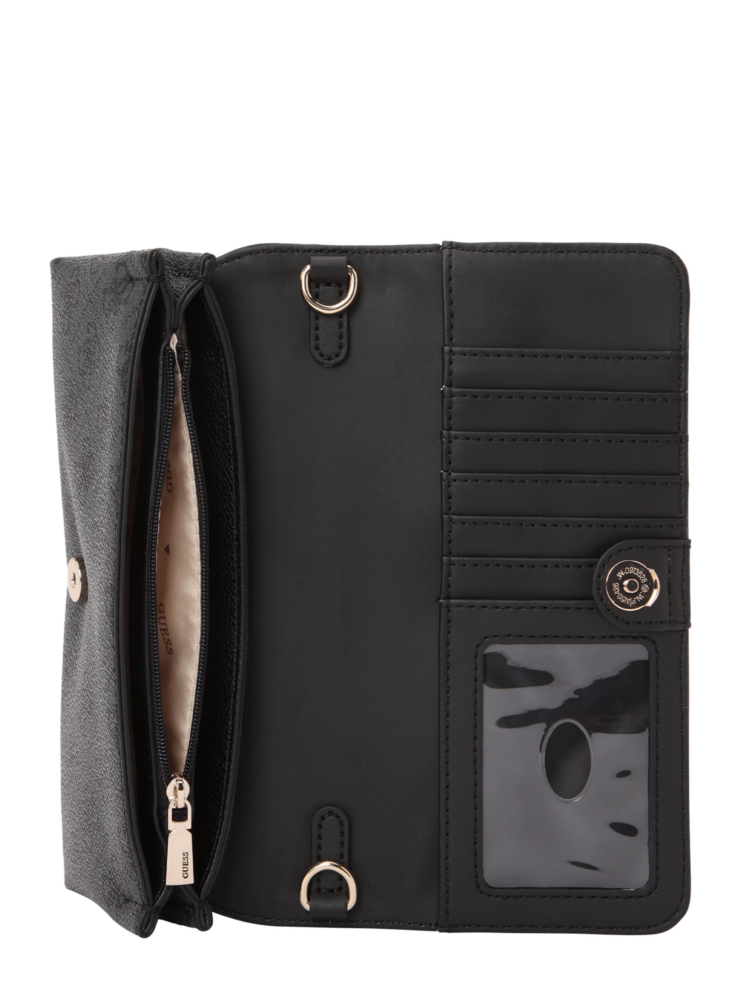 pelēks GUESS "Clutch" stila somiņa 'NOELLE II XBODY FLAP ORGANIZER'