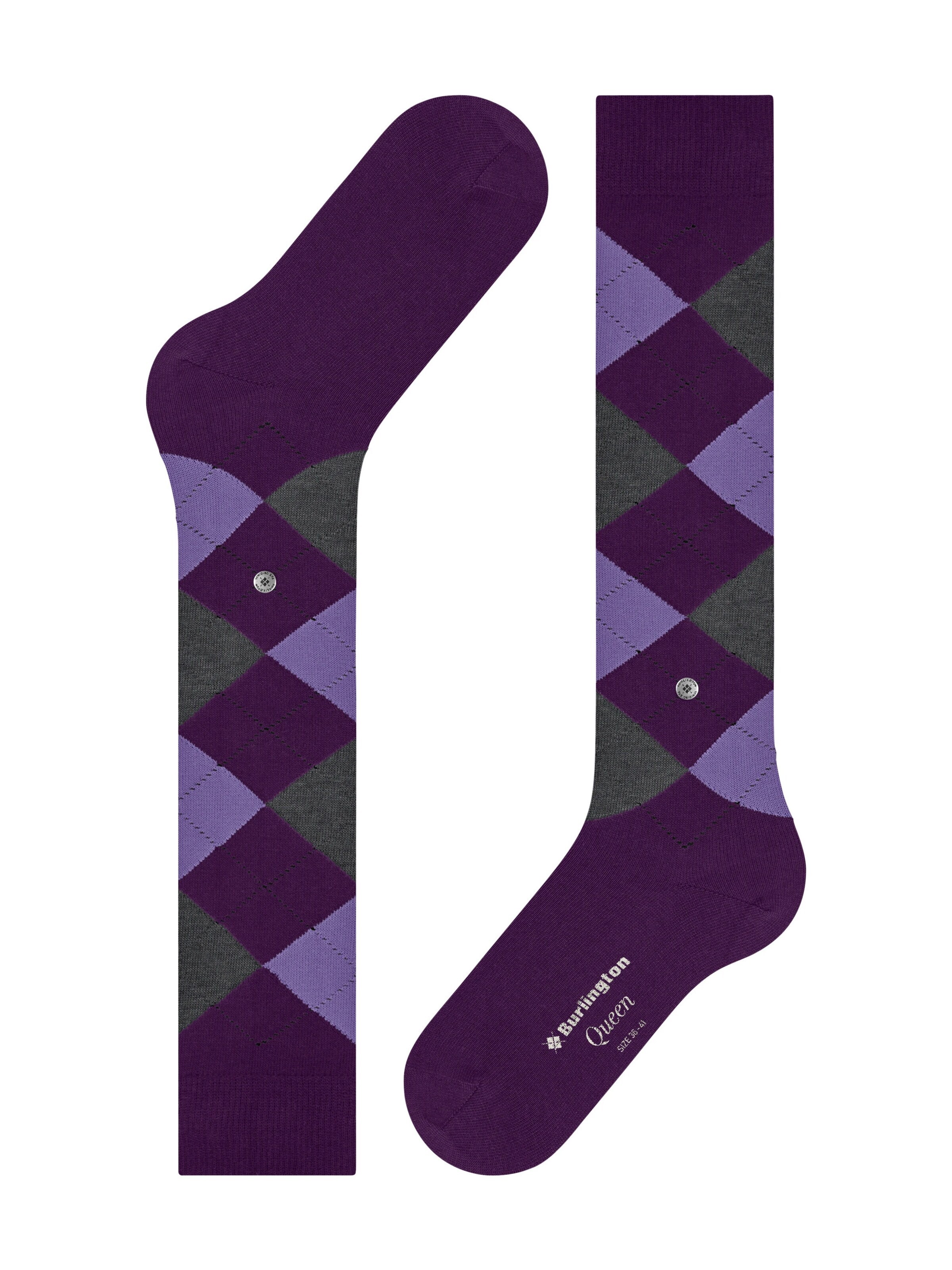 BURLINGTON Over the Knee Socks 'Queen' in Purple
