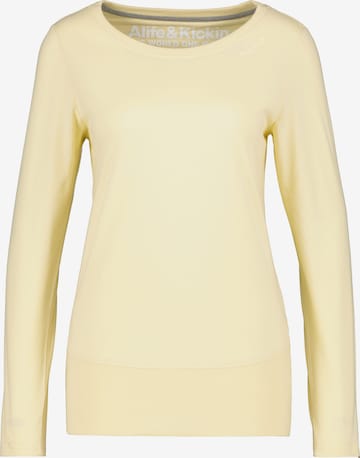 Alife and Kickin - Camiseta 'CoralieAK' en amarillo: frente