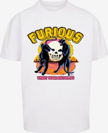 Maglietta 'Furious' di 2Y Premium in bianco: frontale