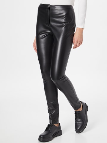 HUGO Red Slim fit Trousers 'Himati' in Black: front